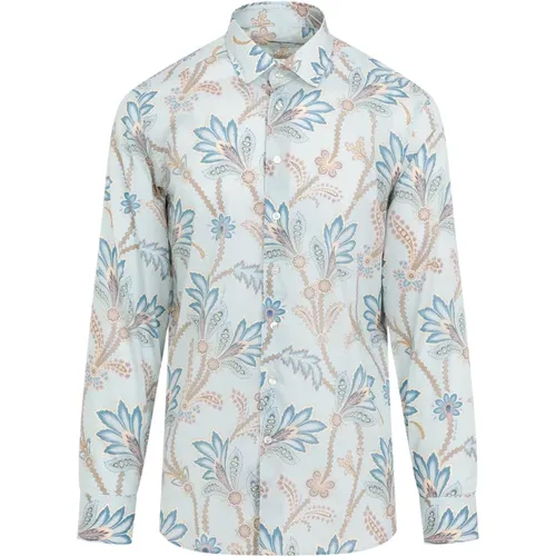 Blue Cotton Shirt Modern Style , male, Sizes: M, L, 2XL, 3XL, XL - ETRO - Modalova