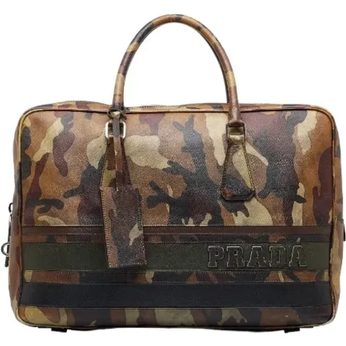 Pre-owned Leather briefcases , female, Sizes: ONE SIZE - Prada Vintage - Modalova
