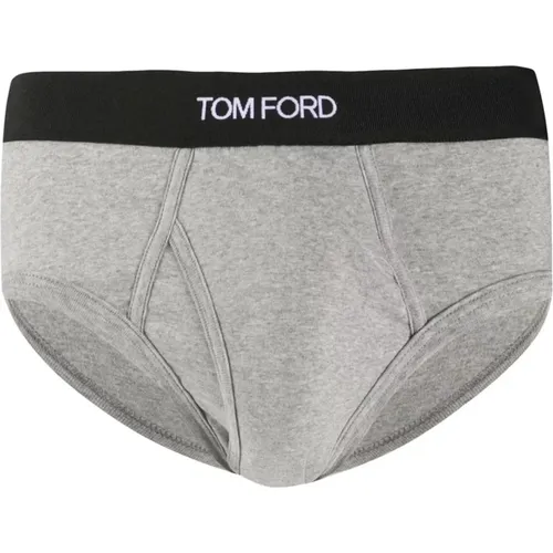 Herren Grauer Baumwoll-EA-Slip - Tom Ford - Modalova