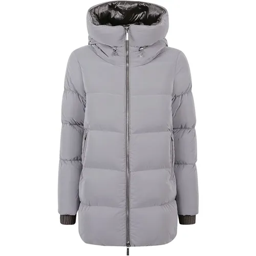 Italian Goose Down Padded Coat , female, Sizes: S - Moorer - Modalova