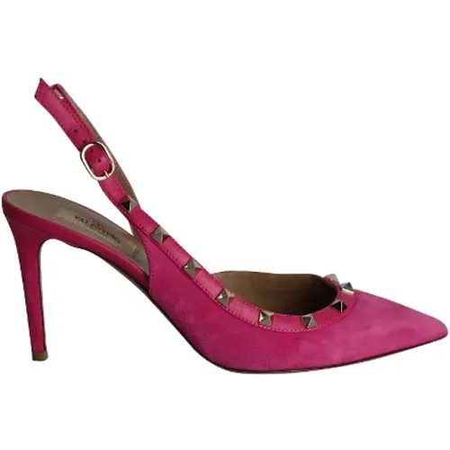 Pre-owned Suede heels , female, Sizes: 7 1/2 UK - Valentino Vintage - Modalova