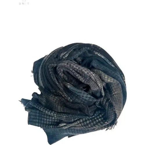 Soraya Cashmere/Nylon Scarf, Nero Camouflage , unisex, Sizes: ONE SIZE - Faliero Sarti - Modalova