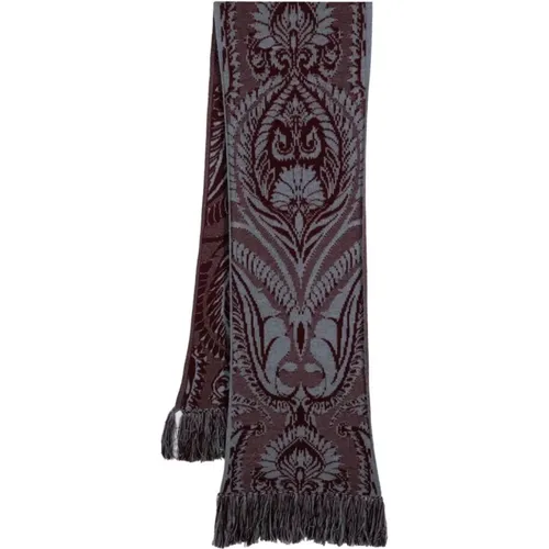 Patterned Wool Scarf Wrap , female, Sizes: ONE SIZE - ETRO - Modalova