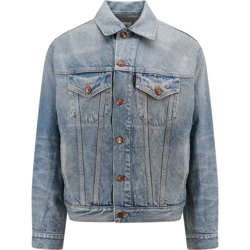 Cotton Jacket with Metal Buttons , male, Sizes: L, M - Haikure - Modalova