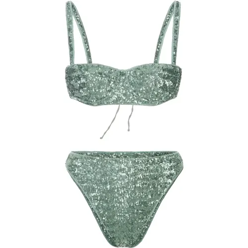 Sequin Bikini Set , female, Sizes: S, M - Oseree - Modalova