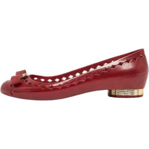 Pre-owned Fabric flats , female, Sizes: 6 1/2 UK - Salvatore Ferragamo Pre-owned - Modalova