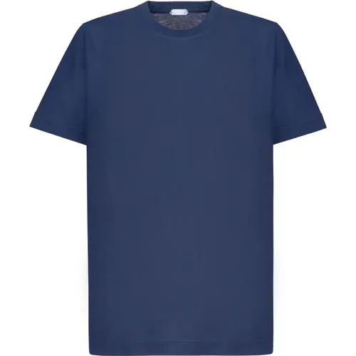 Blaues Baumwoll-T-Shirt Modell Z0178 - Zanone - Modalova
