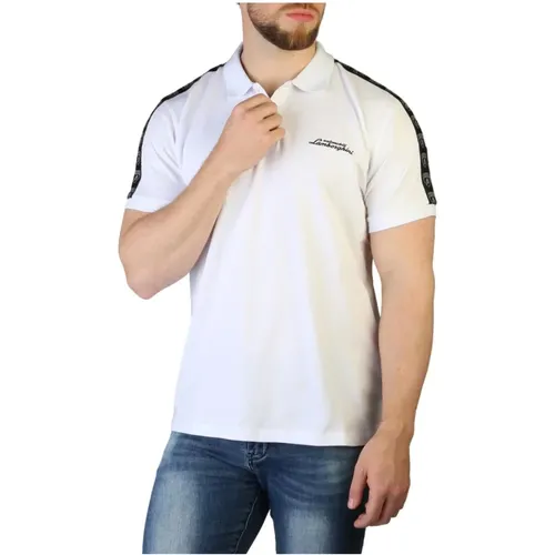 Herren Baumwoll Polo Shirt , Herren, Größe: S - AUTOMOBILI LAMBORGHINI - Modalova