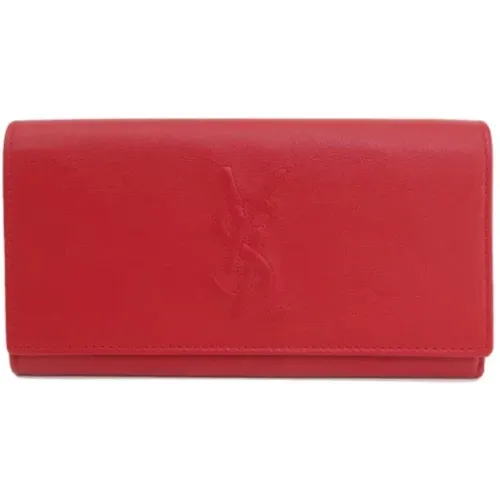 Pre-owned Leather wallets , female, Sizes: ONE SIZE - Yves Saint Laurent Vintage - Modalova