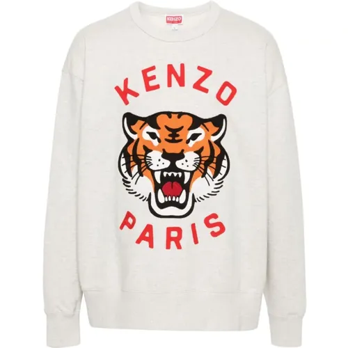 Light Grey Sweatshirt , male, Sizes: M - Kenzo - Modalova