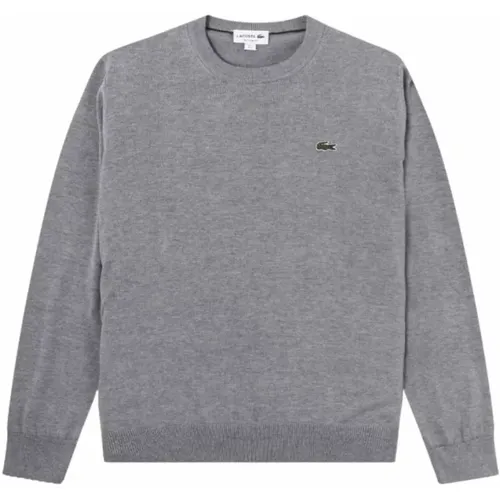 Men's Cotton Crew Neck Sweater , male, Sizes: XL, M - Lacoste - Modalova