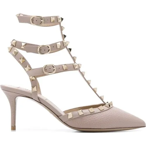 Rockstud Leather Pumps Women Italy , female, Sizes: 4 UK - Valentino Garavani - Modalova