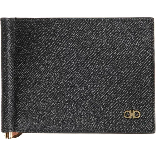 Stylish Leather Wallet for Men , male, Sizes: ONE SIZE - Salvatore Ferragamo - Modalova