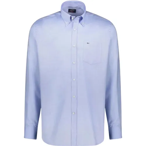 Light Long Sleeve Shirts , male, Sizes: 4XL, L, 5XL, 3XL - PAUL & SHARK - Modalova