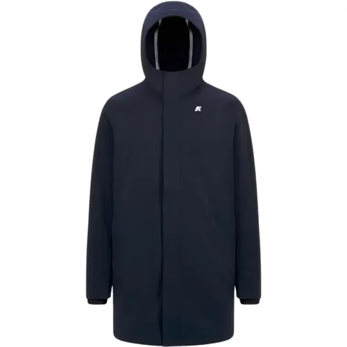 Blaue Tiefe Jacke , Herren, Größe: 3XL - K-way - Modalova