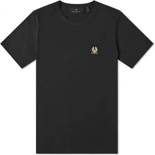 Klassisches Schwarzes Rundhals T-Shirt , Herren, Größe: L - Belstaff - Modalova