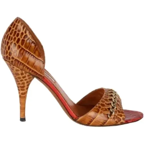 Pre-owned Leather Oscar de la Renta Heels , female, Sizes: 3 1/2 UK - Oscar De La Renta Pre-owned - Modalova