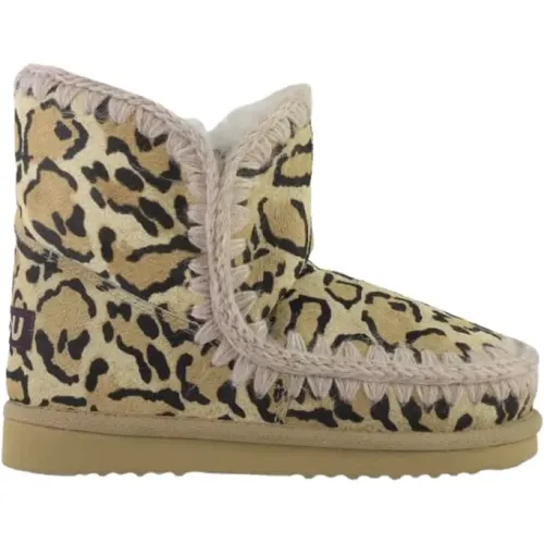 Handmade Eskimo Leopard Print Boots , female, Sizes: 5 UK, 8 UK, 4 UK, 6 UK - Mou - Modalova