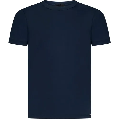 Navy Upgrade T-Shirt , male, Sizes: XL - Tom Ford - Modalova