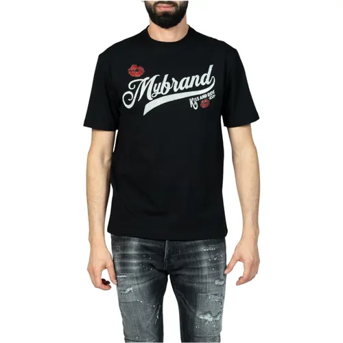 Kiss and Ride Schwarzes Tee , Herren, Größe: M - My Brand - Modalova