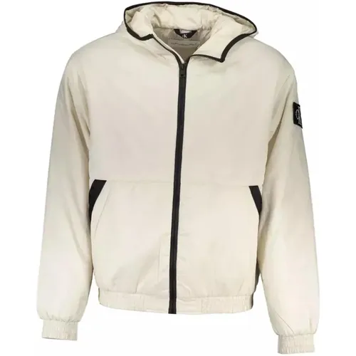 Lightweight Polyester Hooded Jacket , male, Sizes: 2XL, XL, S, L, M - Calvin Klein - Modalova