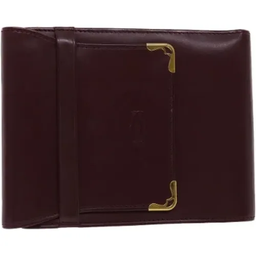 Pre-owned Leather wallets , male, Sizes: ONE SIZE - Cartier Vintage - Modalova