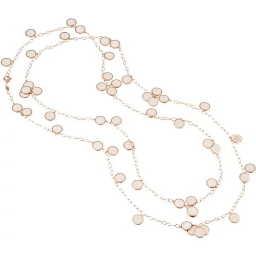 Sequin Gold Necklace , female, Sizes: ONE SIZE - Chantecler - Modalova