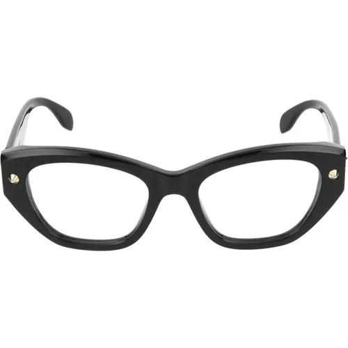 Stilvolle Brille Am0410O , Damen, Größe: 52 MM - alexander mcqueen - Modalova