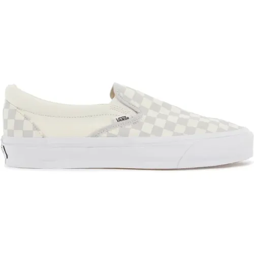 Karierte Slip-On Sneakers , Damen, Größe: 35 EU - Vans - Modalova