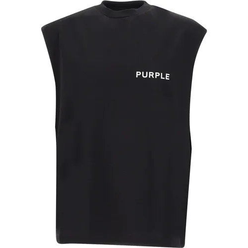 Stylish T-shirts and Polos in , male, Sizes: XS, L, M, S - Purple Brand - Modalova