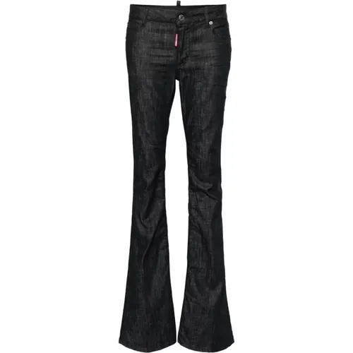 Flared Stretch Denim Jeans , female, Sizes: XS, S - Dsquared2 - Modalova