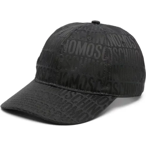 Logo Jacquard Baseball Cap , male, Sizes: 58 CM - Moschino - Modalova