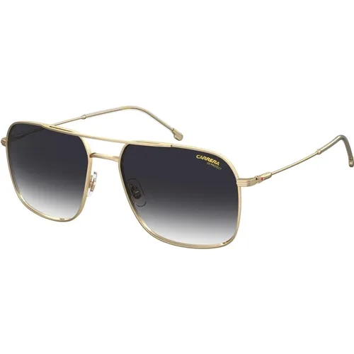 Gold/Grau Getönte Sonnenbrille , Herren, Größe: 58 MM - Carrera - Modalova
