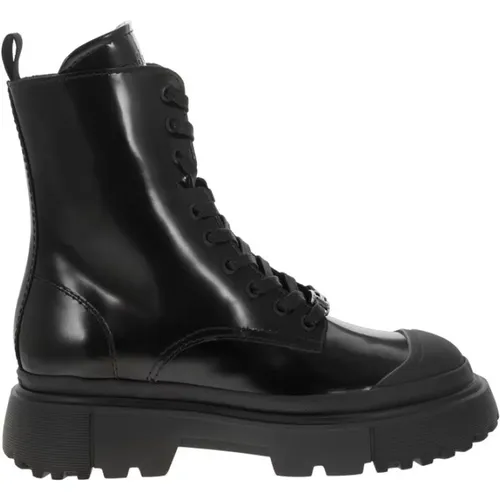 H619 - Combat Boots , female, Sizes: 3 1/2 UK, 8 UK - Hogan - Modalova