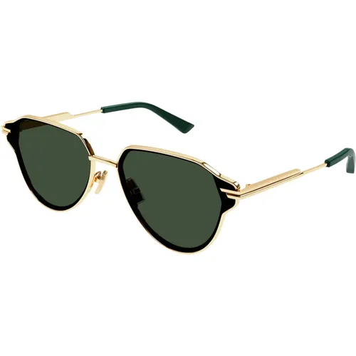 Gold/Green Sunglasses BV1271S,Gold/Brown Sunglasses, Sunglasses Bv1271S - Bottega Veneta - Modalova
