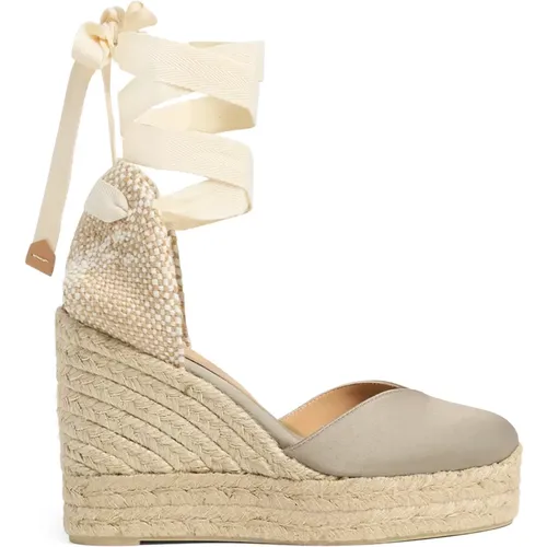 Chiara/8Ed/006 11 cm Wedges , female, Sizes: 3 UK, 6 UK, 5 UK, 4 UK - Castañer - Modalova