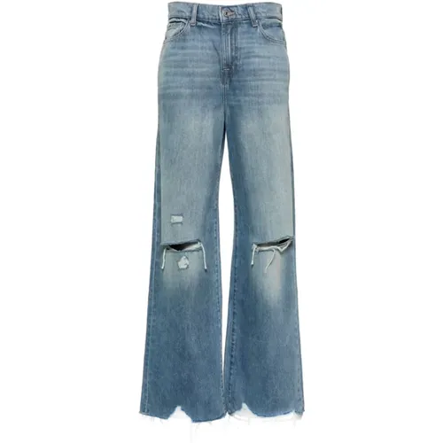 Blaue Jeans für Frauen , Damen, Größe: W26 - 7 For All Mankind - Modalova