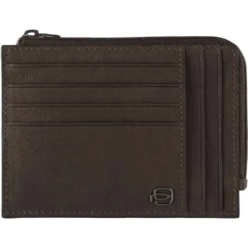 Rfid Protected Wallet Dark , male, Sizes: ONE SIZE - Piquadro - Modalova