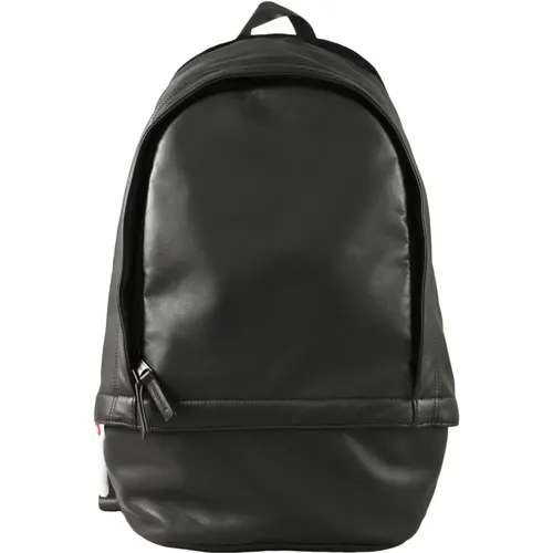 Leather Backpack with Polyester Blend , male, Sizes: ONE SIZE - Diesel - Modalova