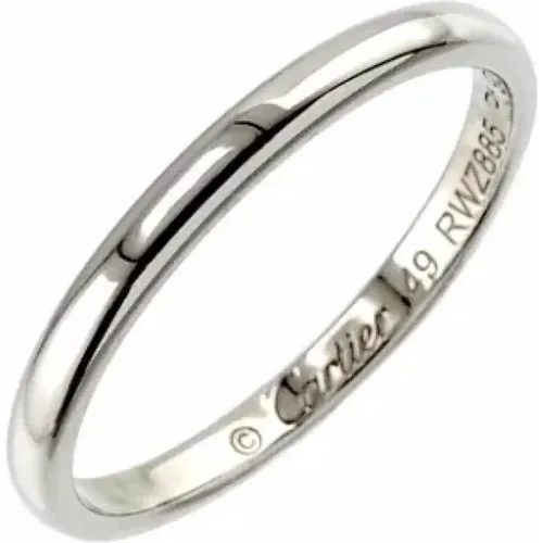 Pre-owned Platinum rings , female, Sizes: ONE SIZE - Cartier Vintage - Modalova