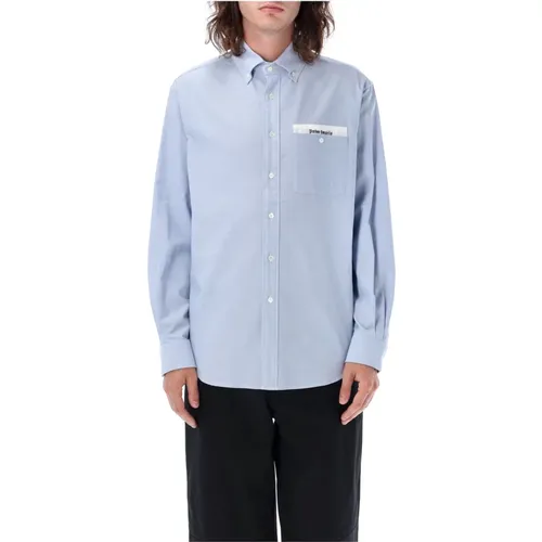 Sartorial Tape Casual Shirt , male, Sizes: M, XL - Palm Angels - Modalova