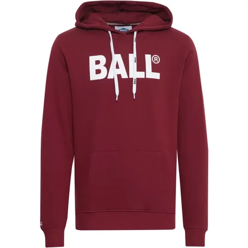 Samt-Sweatshirt mit Logo , Damen, Größe: S - Ball - Modalova