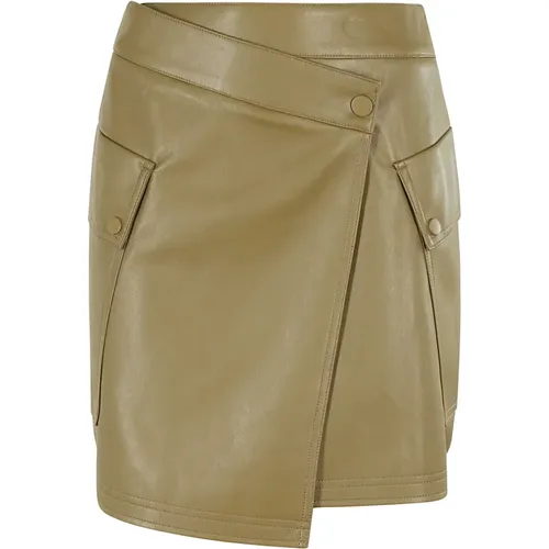 Faux Leather Miniskirt , female, Sizes: S - Essentiel Antwerp - Modalova