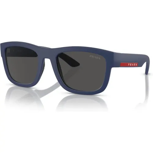 Linea Rossa Sunglasses /Dark Grey , male, Sizes: 56 MM - Prada - Modalova