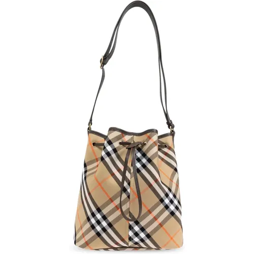 Bucket-style shoulder bag , female, Sizes: ONE SIZE - Burberry - Modalova