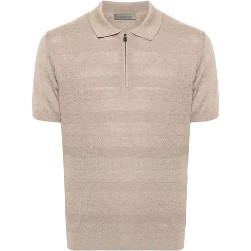 Casual Silk Cotton Polo Shirt , male, Sizes: XL, L, 4XL, M, 3XL, 2XL - Corneliani - Modalova