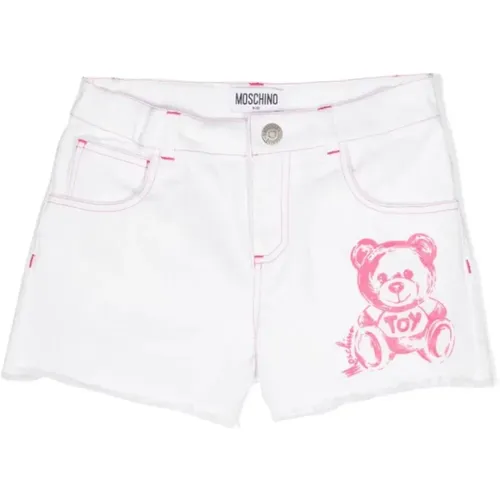 Optisch Weiße Shorts Moschino - Moschino - Modalova