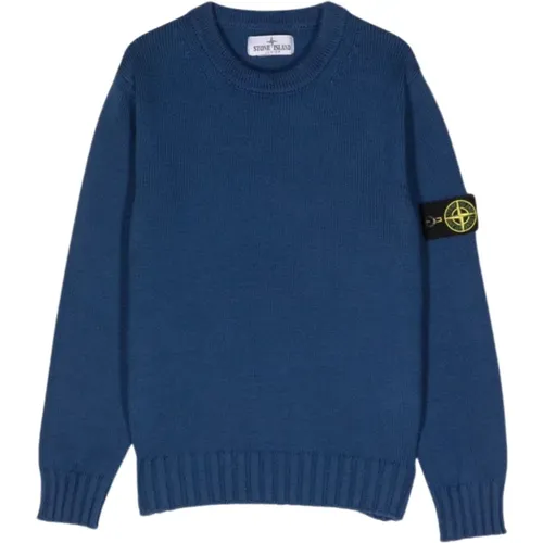 Blauer Crewneck Pullover Logo Detail - Stone Island - Modalova