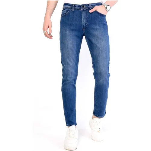 Regular Stretch Jeans mit geradem Bein - Dp21-Nw , Herren, Größe: W38 - True Rise - Modalova