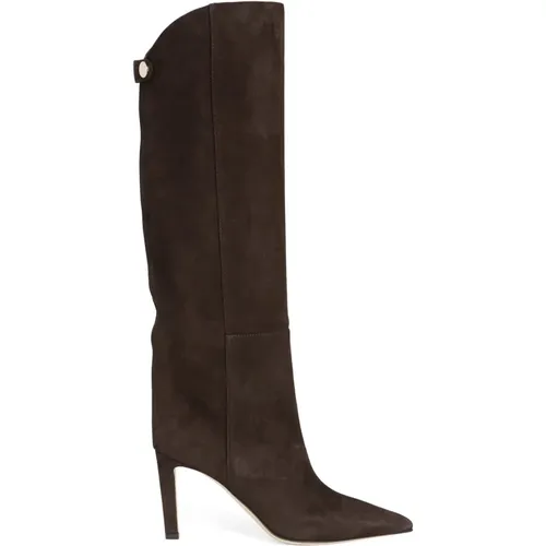 Leather Ankle Boots with Almond Toe , female, Sizes: 2 UK, 8 UK, 3 1/2 UK - Jimmy Choo - Modalova